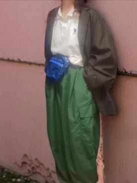 「アイテム（カーゴパンツ）」を使った、shominnohoshiさん（レディース・146cm）の秋コーディネート