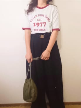「アイテム（スラックス）」を使った、shominnohoshiさん（レディース・146cm）の夏コーディネート