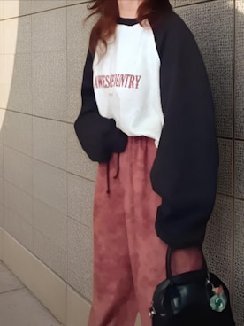 「アイテム（スウェット）」を使った、shominnohoshiさん（レディース・146cm）の冬コーディネート