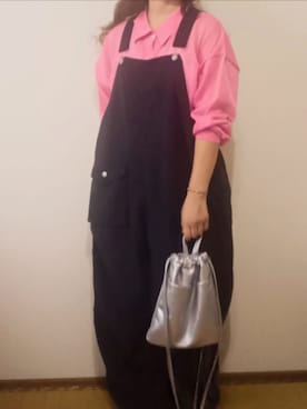 「アイテム（オールインワン・サロペット）」を使った、shominnohoshiさん（レディース・146cm）の秋コーディネート