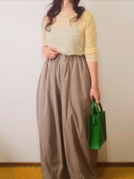「アイテム（チノパンツ）」を使った、shominnohoshiさん（レディース・146cm）の夏コーディネート