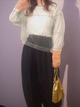 「アイテム（カーゴパンツ）」を使った、shominnohoshiさん（レディース・146cm）の秋コーディネート