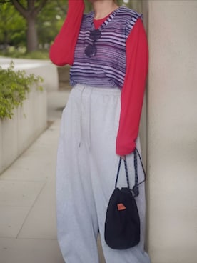 「MONO-MART（モノマート）のアイテム」を使った、shominnohoshiさん（レディース・146cm）の春コーディネート