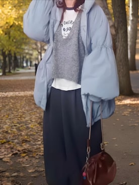 「select MOCA（セレクトモカ）のアイテム」を使った、shominnohoshiさん（レディース・146cm）の冬コーディネート