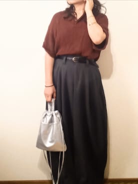 「アイテム（スラックス）」を使った、shominnohoshiさん（レディース・146cm）の秋コーディネート