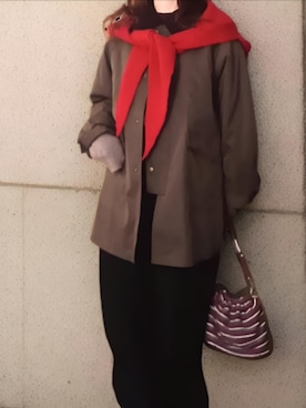 「ampm（エーエムピーエム）のアイテム」を使った、shominnohoshiさん（レディース・146cm）の冬コーディネート