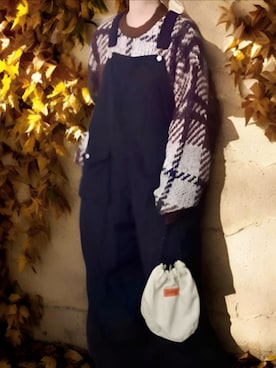 「アイテム（オールインワン・サロペット）」を使った、shominnohoshiさん（レディース・146cm）の冬コーディネート