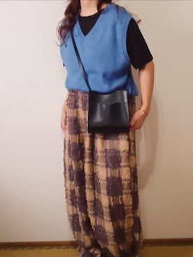 「アイテム（ベスト）」を使った、shominnohoshiさん（レディース・146cm）の秋コーディネート