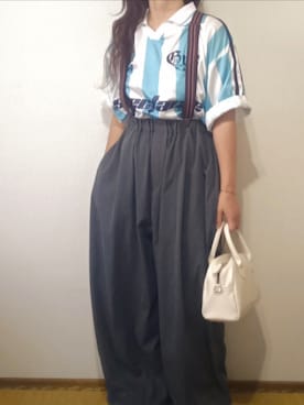 「アイテム（チノパンツ）」を使った、shominnohoshiさん（レディース・146cm）の夏コーディネート