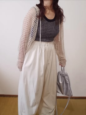 「アイテム（タンクトップ）」を使った、shominnohoshiさん（レディース・146cm）の夏コーディネート
