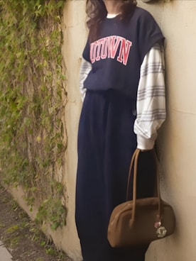 「アイテム（Tシャツ/カットソー）」を使った、shominnohoshiさん（レディース・146cm）の秋コーディネート