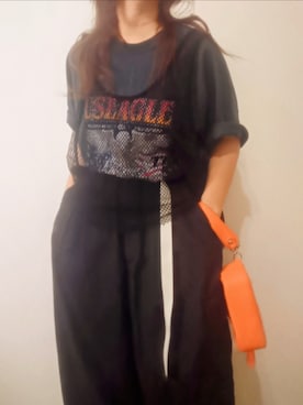 「アイテム（カーゴパンツ）」を使った、shominnohoshiさん（レディース・146cm）の秋コーディネート
