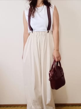 「アイテム（チノパンツ）」を使った、shominnohoshiさん（レディース・146cm）の夏コーディネート