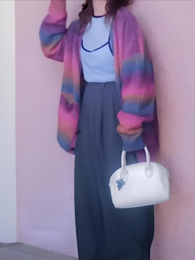 「アイテム（スラックス）」を使った、shominnohoshiさん（レディース・146cm）の冬コーディネート