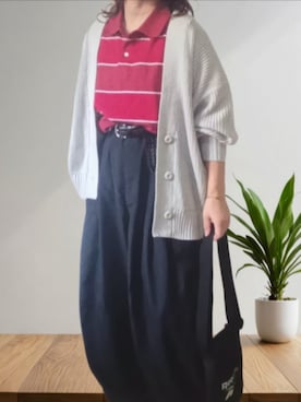 「アイテム（カーゴパンツ）」を使った、shominnohoshiさん（レディース・146cm）の秋コーディネート