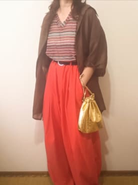「アイテム（ベスト）」を使った、shominnohoshiさん（レディース・146cm）の秋コーディネート