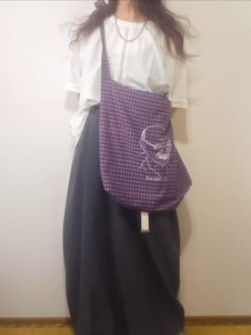 「アイテム（スラックス）」を使った、shominnohoshiさん（レディース・146cm）の夏コーディネート