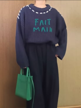 「for/c（フォーシー）のアイテム（パンツ）」を使った、shominnohoshiさん（レディース・146cm）の冬コーディネート