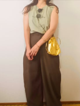 「アイテム（ショルダーバッグ）」を使った、shominnohoshiさん（レディース・146cm）の夏コーディネート