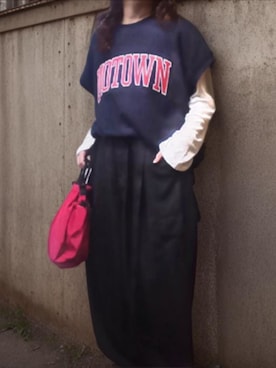 「niko and...（ニコアンド）のアイテム」を使った、shominnohoshiさん（レディース・146cm）の秋コーディネート