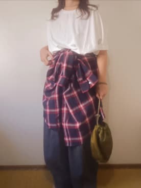 「アイテム（チノパンツ）」を使った、shominnohoshiさん（レディース・146cm）の秋コーディネート