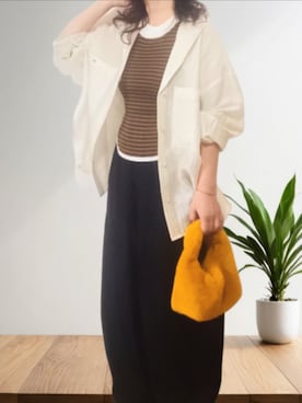 「アイテム（チノパンツ）」を使った、shominnohoshiさん（レディース・146cm）の秋コーディネート
