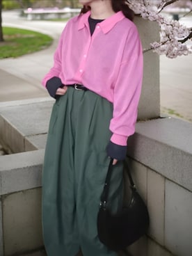 「B.C STOCK（ベーセーストック）のアイテム」を使った、shominnohoshiさん（レディース・146cm）の春コーディネート