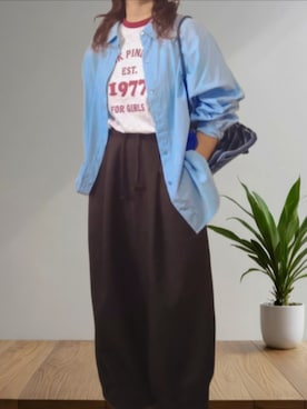 「アイテム（シャツ/ブラウス）」を使った、shominnohoshiさん（レディース・146cm）の秋コーディネート