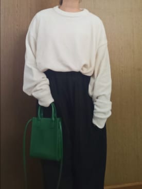 「マイベストコーデ2024」｜「アイテム（スラックス）」を使った、shominnohoshiさん（レディース・146cm）の冬コーディネート