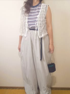 「アイテム（ベスト）」を使った、shominnohoshiさん（レディース・146cm）の夏コーディネート