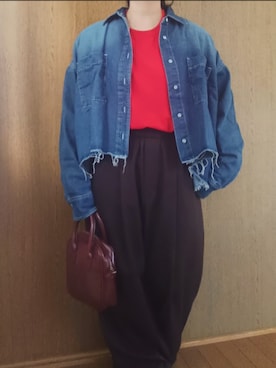 「SETUP7（セットアップセブン）のアイテム」を使った、shominnohoshiさん（レディース・146cm）の冬コーディネート