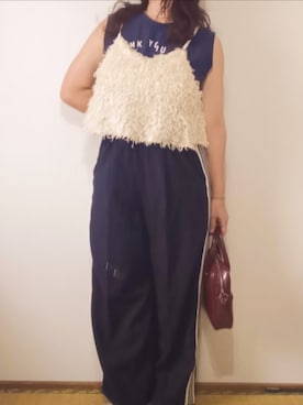 「アイテム（スラックス）」を使った、shominnohoshiさん（レディース・146cm）の夏コーディネート