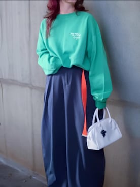 「select MOCA（セレクトモカ）のアイテム（パンツ）」を使った、shominnohoshiさん（レディース・146cm）の冬コーディネート