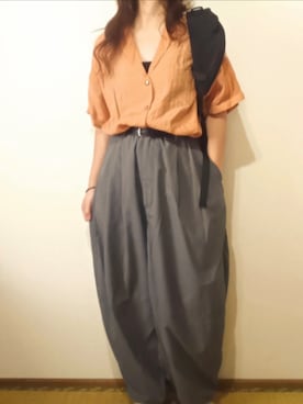 「アイテム（シャツ/ブラウス）」を使った、shominnohoshiさん（レディース・146cm）の秋コーディネート