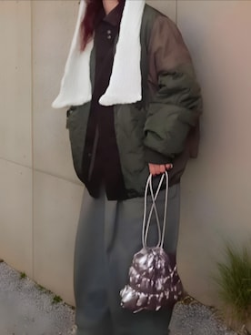 「Libra Cue（リブラ キュー）のアイテム」を使った、shominnohoshiさん（レディース・146cm）の冬コーディネート