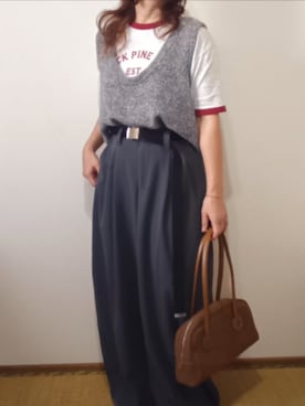 「アイテム（ベスト）」を使った、shominnohoshiさん（レディース・146cm）の秋コーディネート