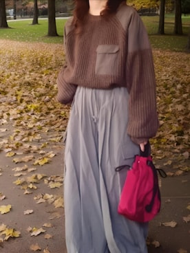 「Libra Cue（リブラ キュー）のアイテム」を使った、shominnohoshiさん（レディース・146cm）の冬コーディネート