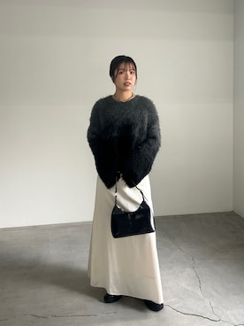 「select MOCA by son（セレクトモカバイソン）のアイテム（スカート）」を使った、YUAさん（レディース・162cm）の秋コーディネート