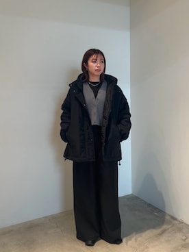 「select MOCA（セレクトモカ）のアイテム（ジャケット/アウター）」を使った、YUAさん（レディース・162cm）の冬コーディネート