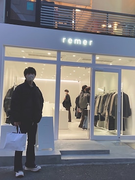 「remer（リメール）のアイテム（ダウンジャケット/コート）」を使った、Ryota さん（メンズ・175cm）の冬コーディネート