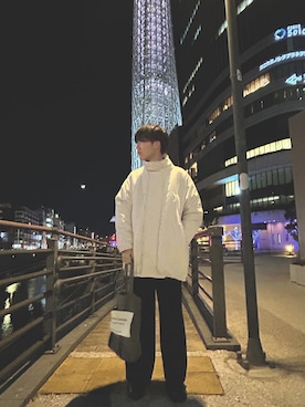 「remer（リメール）のアイテム（ダウンジャケット/コート）」を使った、Ryota さん（メンズ・175cm）の冬コーディネート
