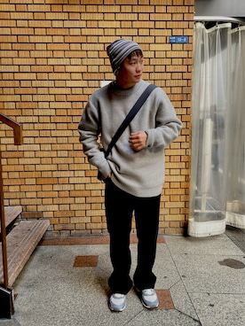 「アイテム（カーディガン/ボレロ）」を使った、あさひさん（メンズ・171cm）の春コーディネート