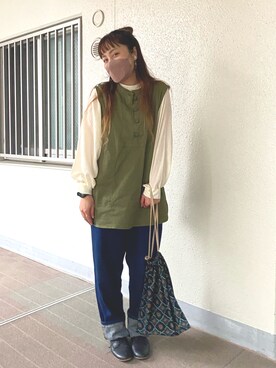 「ベストコーデ」｜「アイテム（腕時計）」を使った、みこたろおさん（レディース・155cm）の秋コーディネート