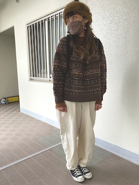 みこたろおさん（レディース・155cm）の冬コーディネート