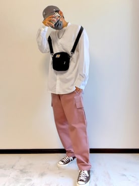 「URBAN RESEARCH（アーバンリサーチ）のアイテム（カーゴパンツ）」を使った、Dai..さん（メンズ・170cm）の秋コーディネート