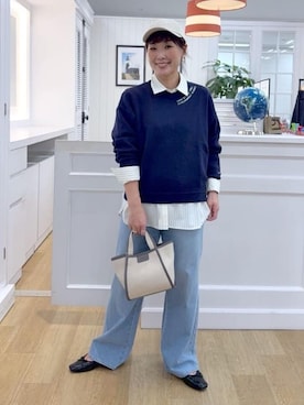 「MINIMUM（ミニマム）のアイテム（スカート）」を使った、Osawaさん（レディース・156cm）の冬コーディネート