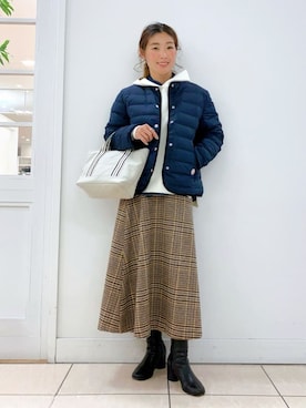 「Vincent et Mireille（バンソンエミレイユ）のアイテム」を使った、Osawaさん（レディース・156cm）の冬コーディネート