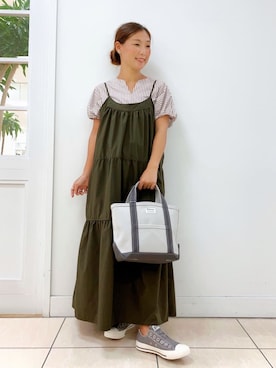 「ORCIVAL（オーシバル）のアイテム」を使った、Osawaさん（レディース・156cm）の夏コーディネート