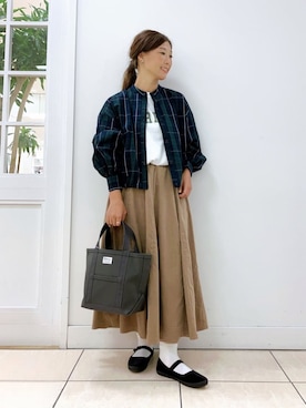 「ORCIVAL（オーシバル）のアイテム」を使った、Osawaさん（レディース・156cm）の秋コーディネート