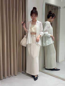 「淡色」｜yu _lemageさん（レディース・167cm）の夏コーディネート